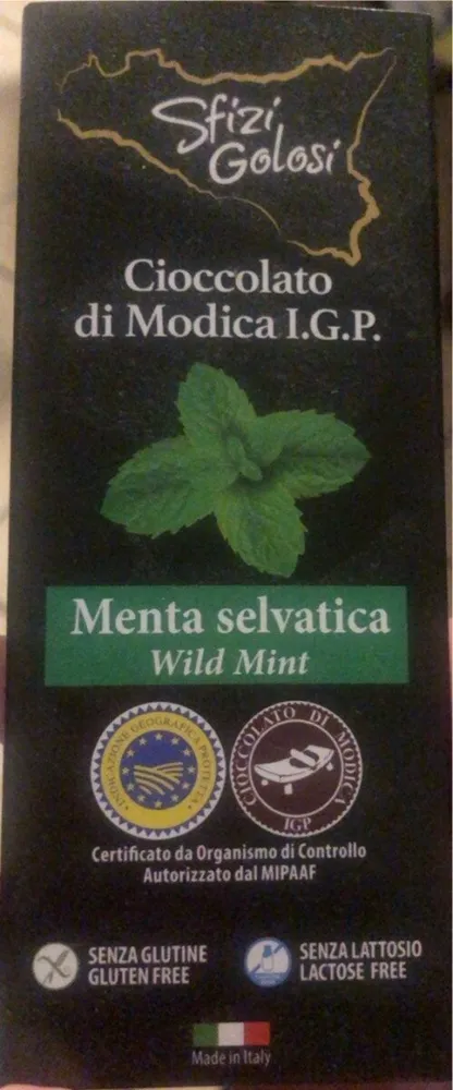 Cioccolato di modica alla menta selvaggia