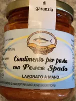 Condimento per pasta con pesce spada