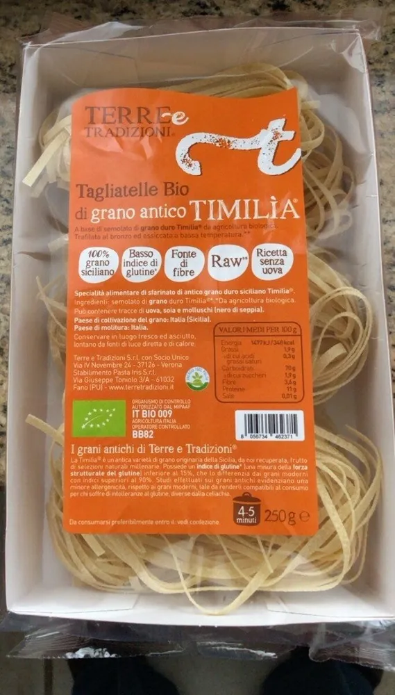 Tagliatelle bio di grano antico timilia