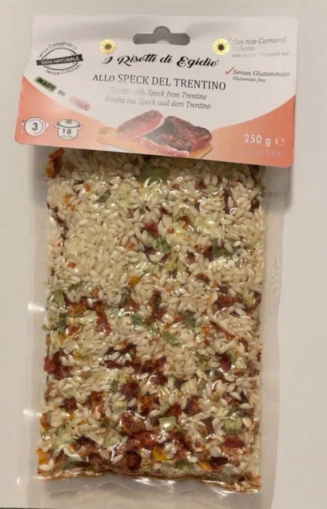 Risotto allo speck del Trentino