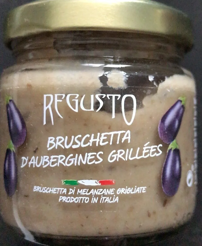 Bruschtta d’aubergines grillees