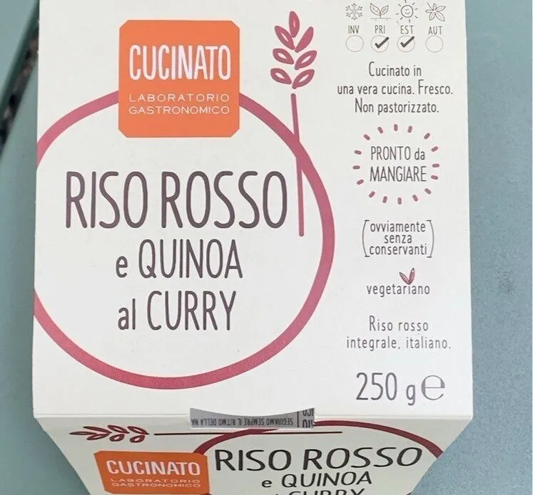 Riso rosso e quinka al curry