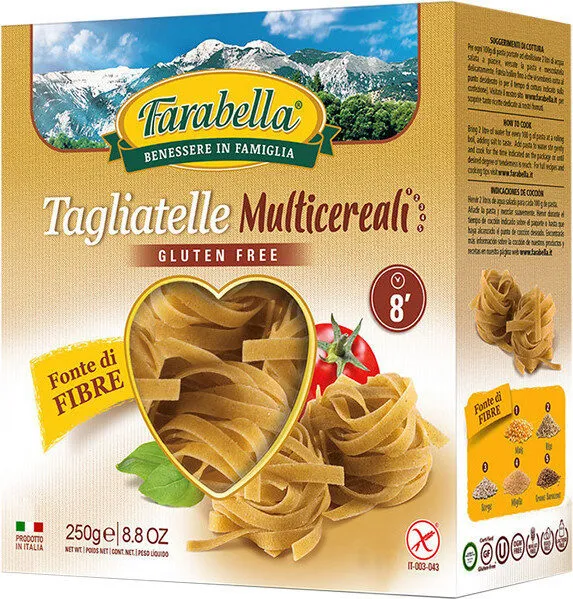 Tagliatelle multicereales sin gluten