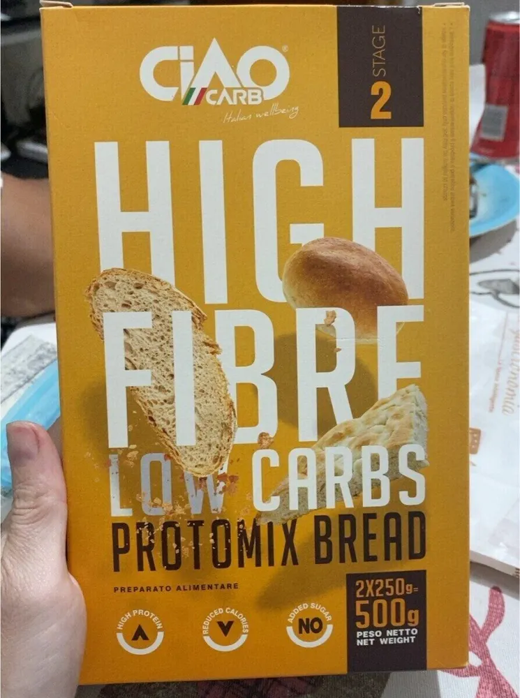 High fibre protomix bread