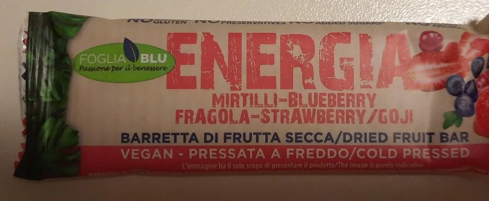 Energia mirtilli fragola goji