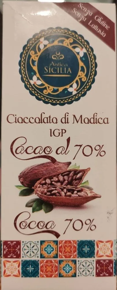 Cioccolato di Modica igp cacao 70%