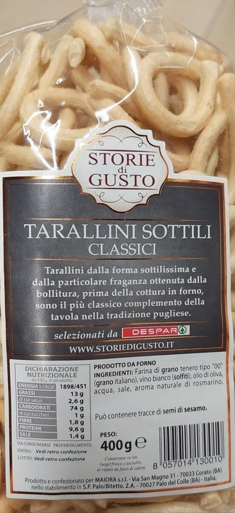 Taralli sottili