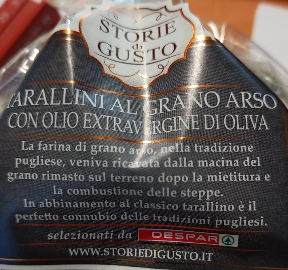 tarallini al grano arso