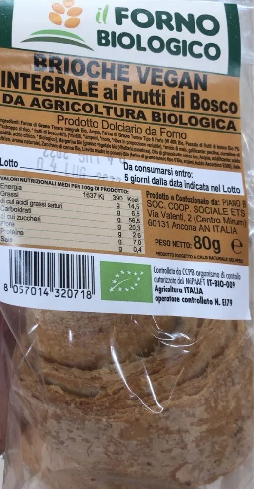 Brioche vegan integrale