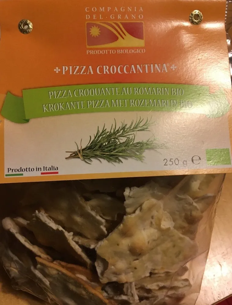 Pizza croquante au romarin bio