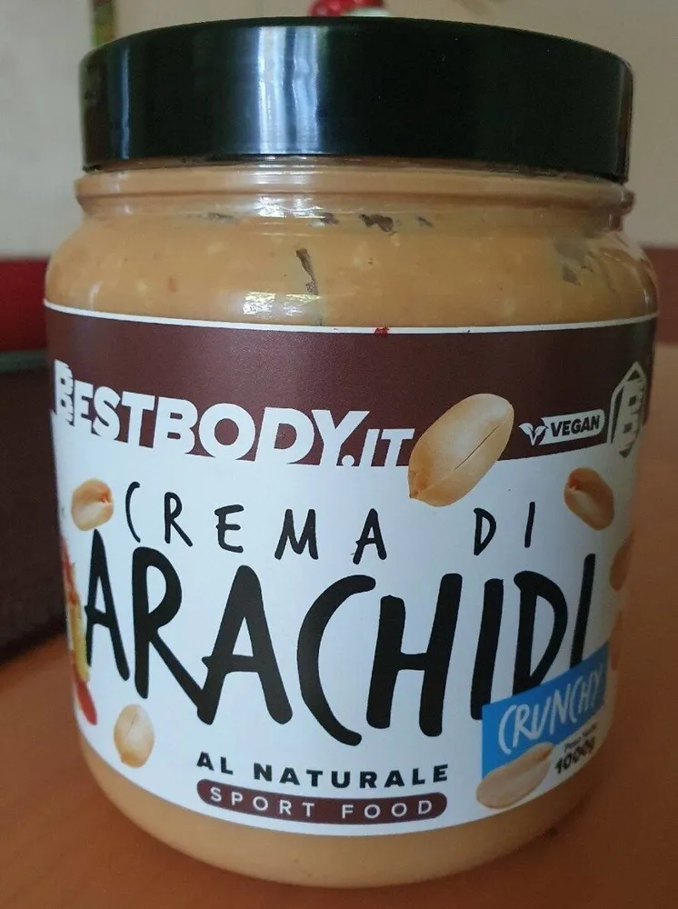 Crema di arachidi al naturale crunchy Best Body
