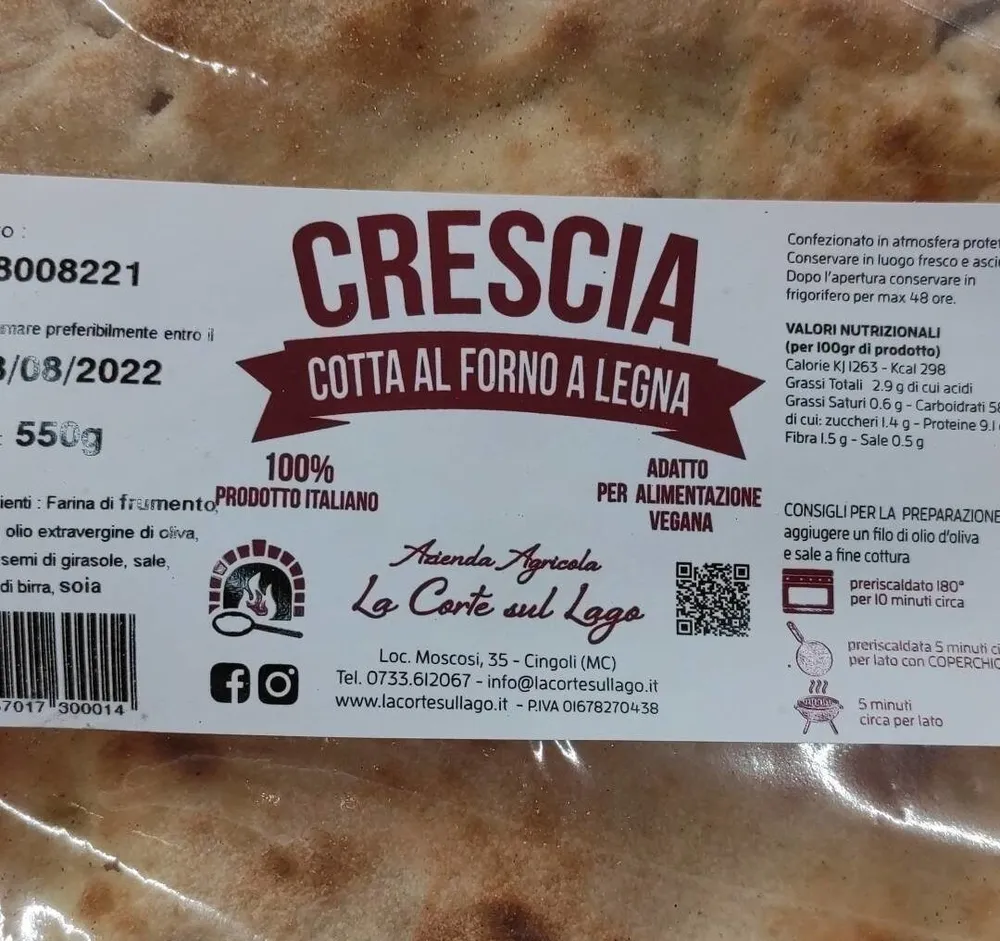 Crescia al forno
