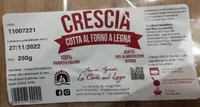 CRESCIA COTTA AL FORNO A LEGNA