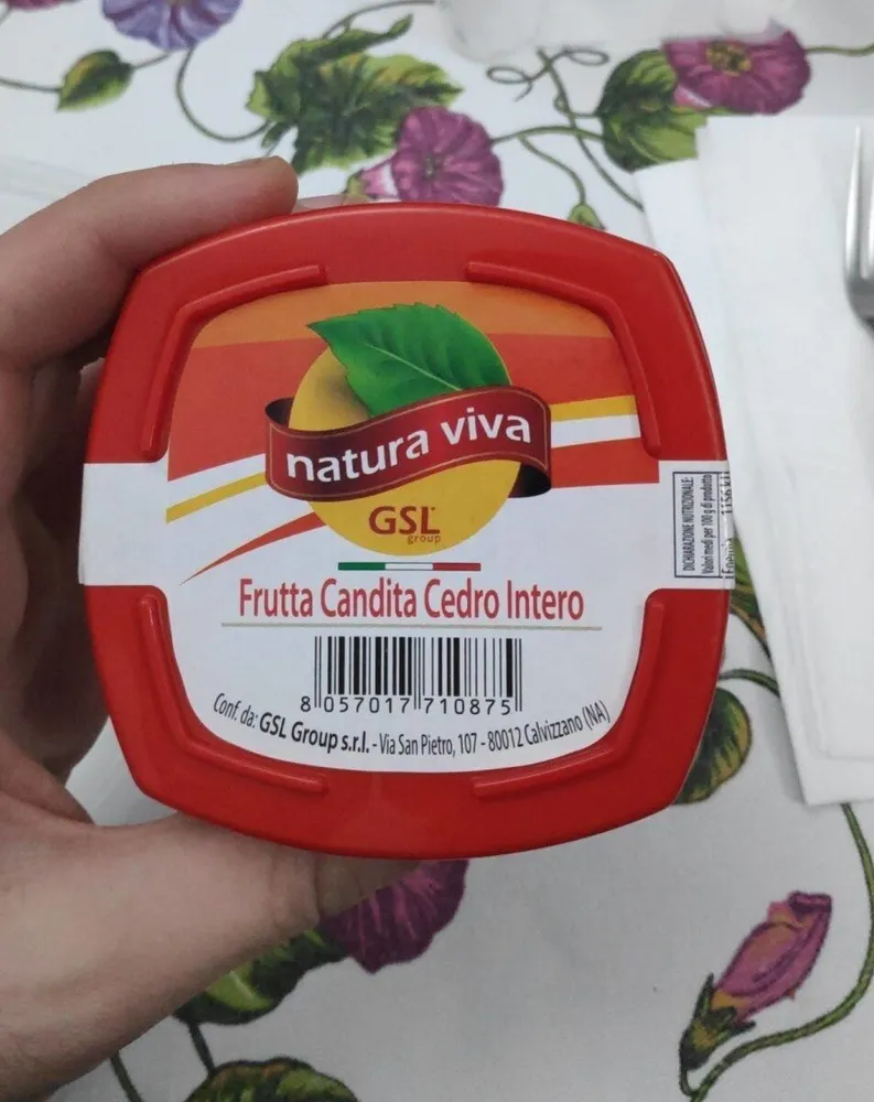 Frutta Candita Cedro Intero