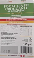 focaccia fit croccante al rosmarino proteica