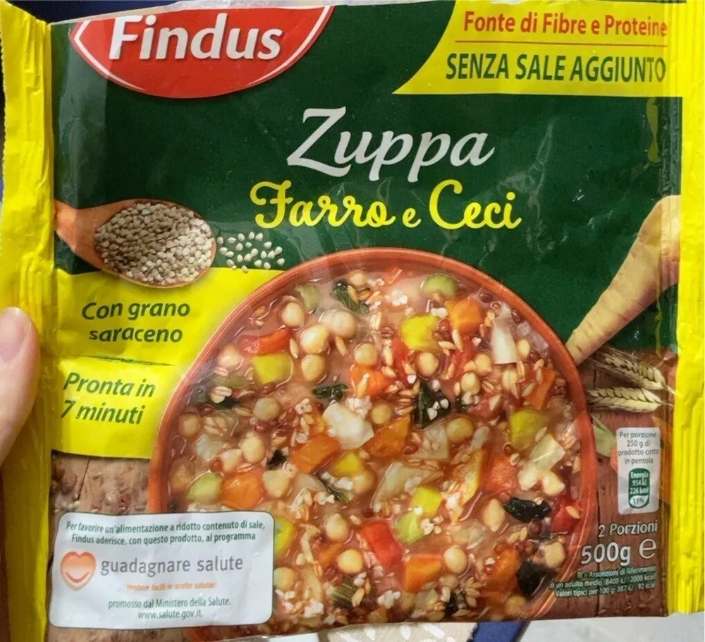 Zuppa farro e ceci