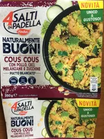 Couscous con pollo, ceci, melanzane e zucchine