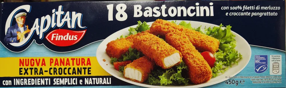 18 bastoncini capitan findus