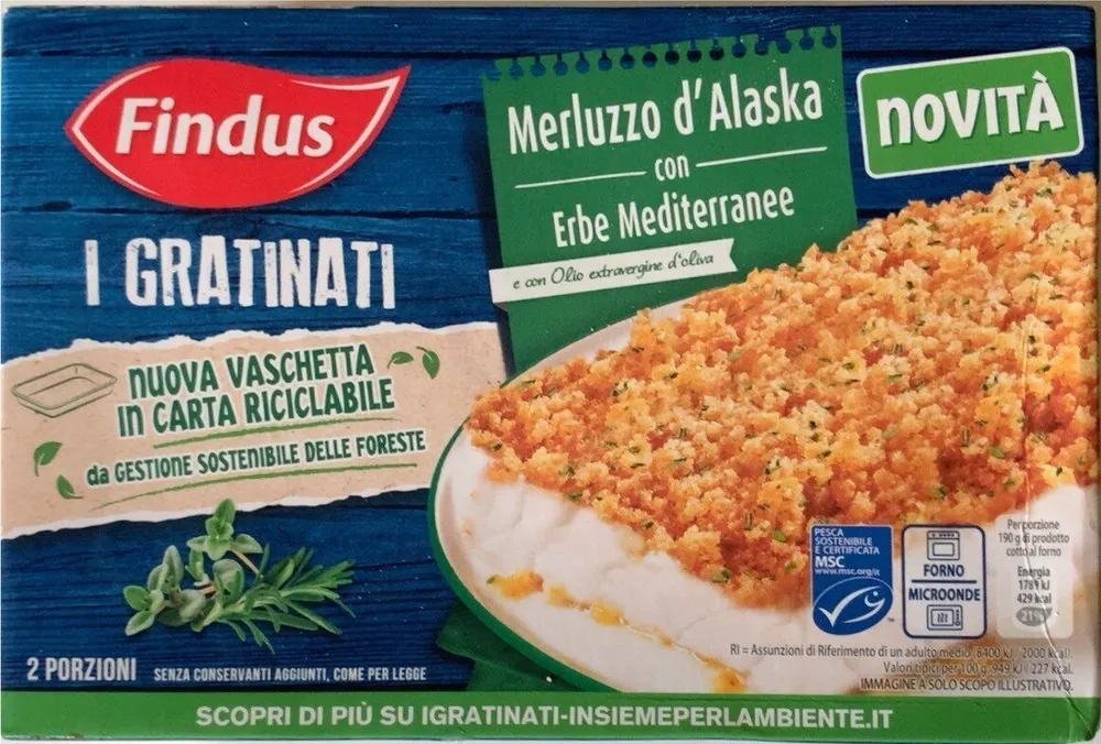 I Gratinati Merluzzo d'Alaska con Erbe Mediterranee