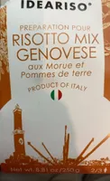 Préparation pour risotto a la morue et pommes de terre