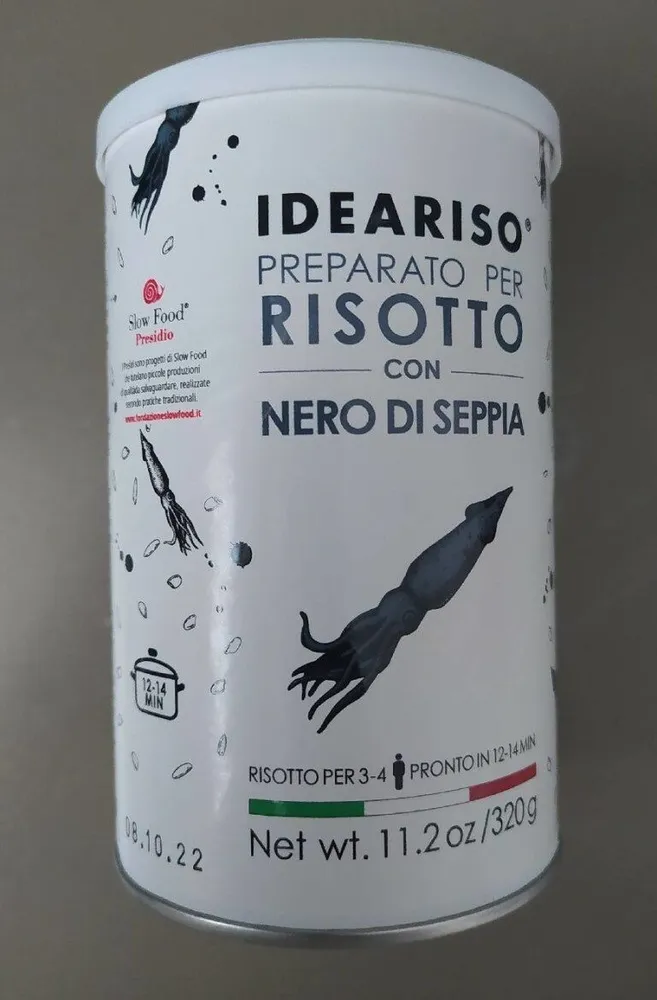 Preparato per risotto con nero di seppia