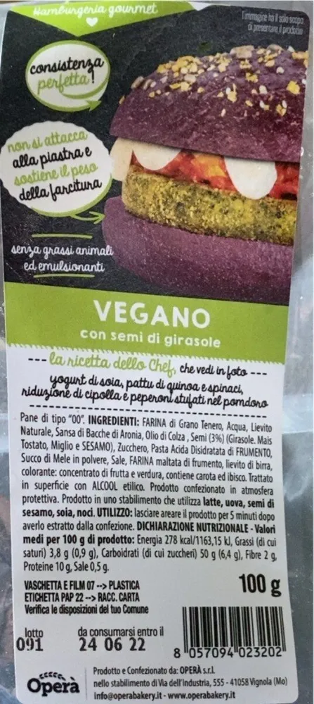 Hamburger vegano