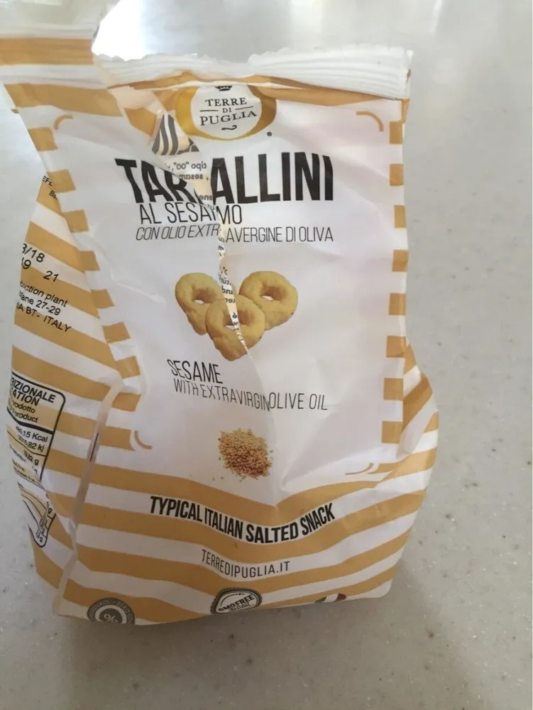 Tarallini al sesamo con olio extravergine di oliva