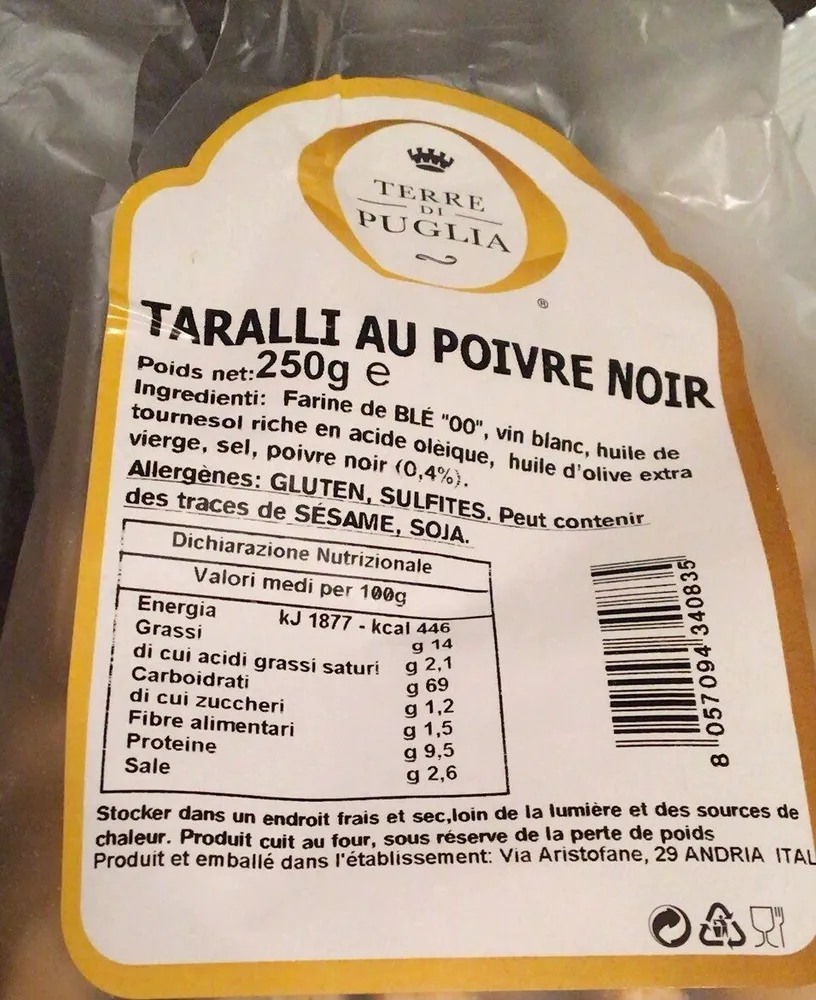 Taralli au poivre
