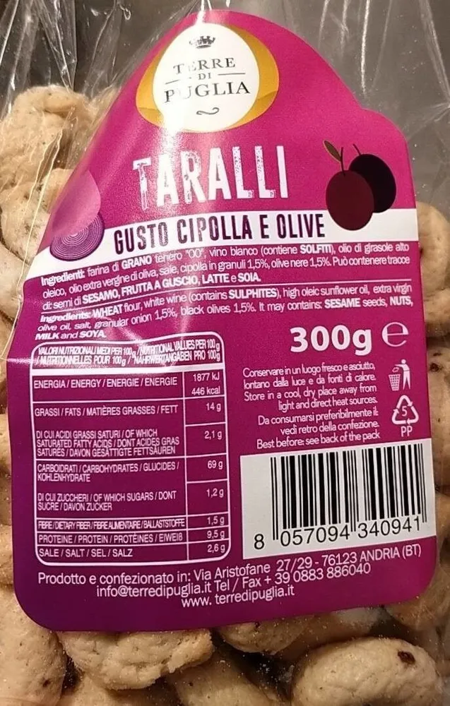 Taralli cipolla e olive