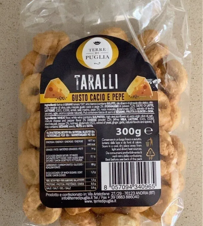 Taralli Gusto cacio e pepe