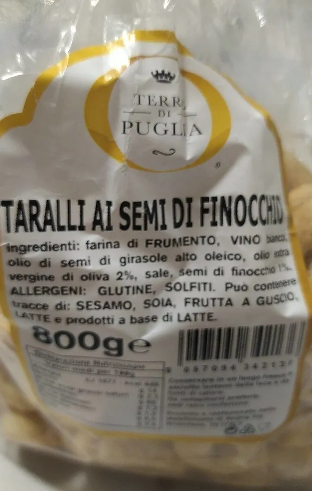 Taralli semi di finocchio