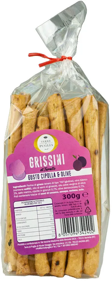Grissini gusto cipolla & olive