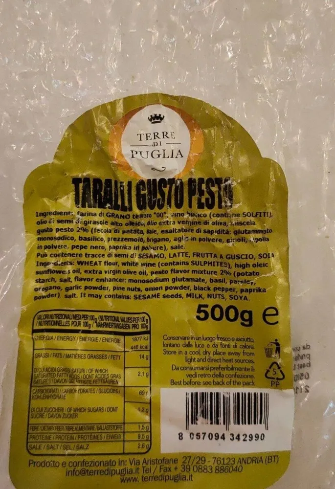 Taralli gusto pesto