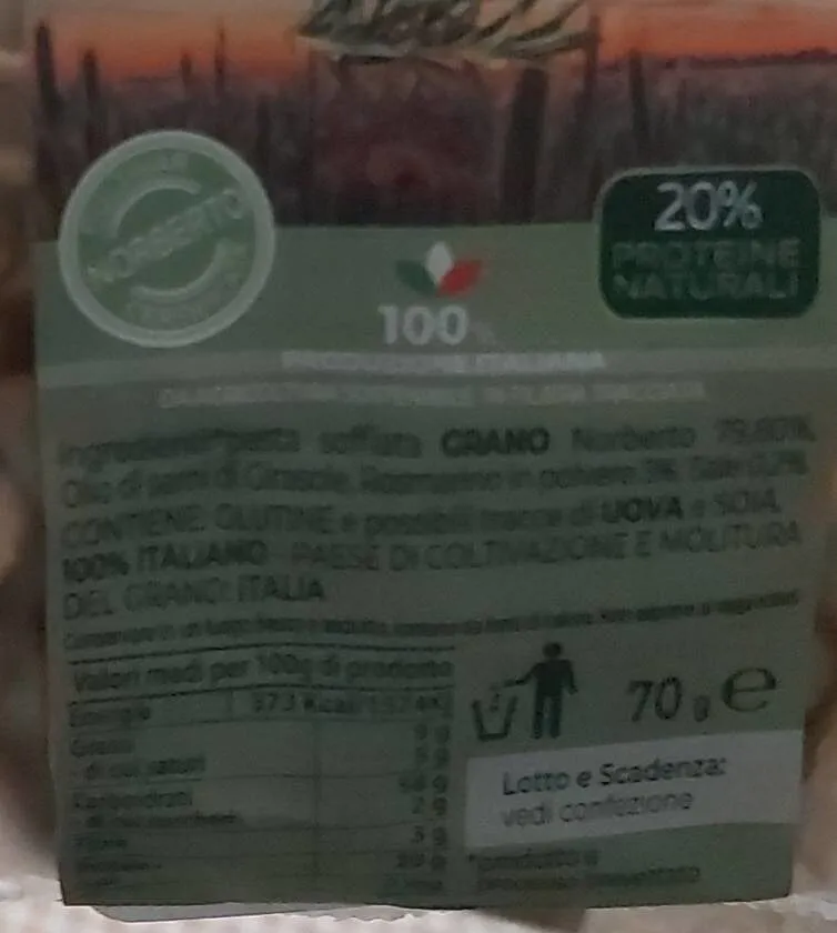 Pasta snack al rosmarino