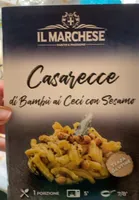 Casarecce di bambú ai ceci  con sesamo
