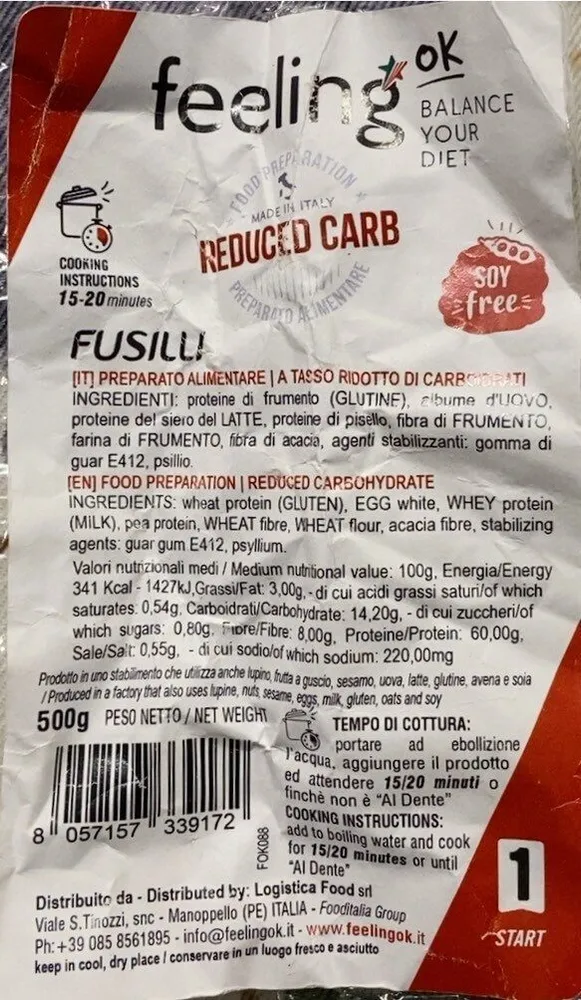 Reduced carb