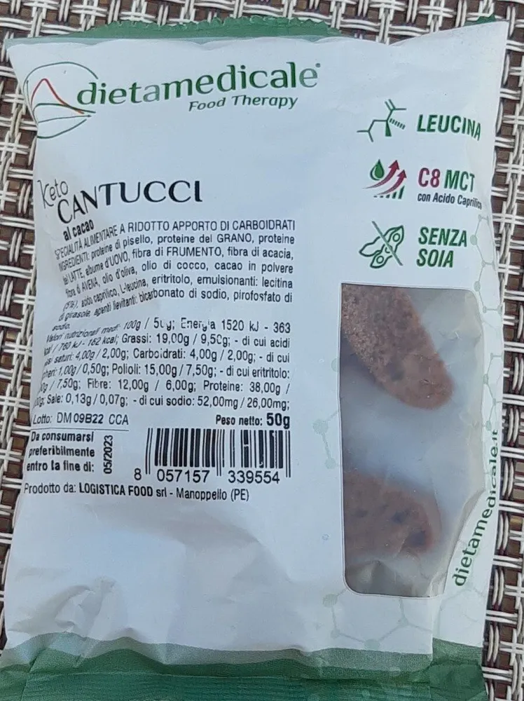 Cantucci al cacao keto