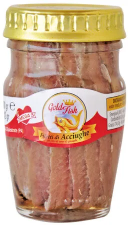 Filetti di acciughe in olio di semi di girasole