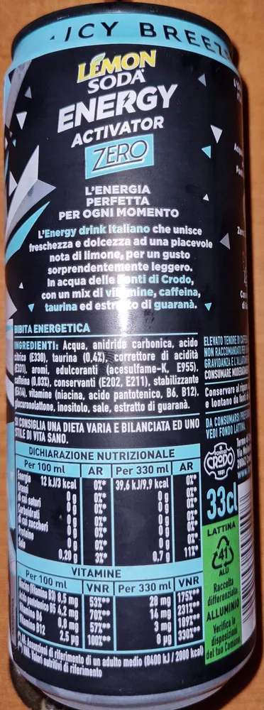 Energy Activator Zero Icy Breeze