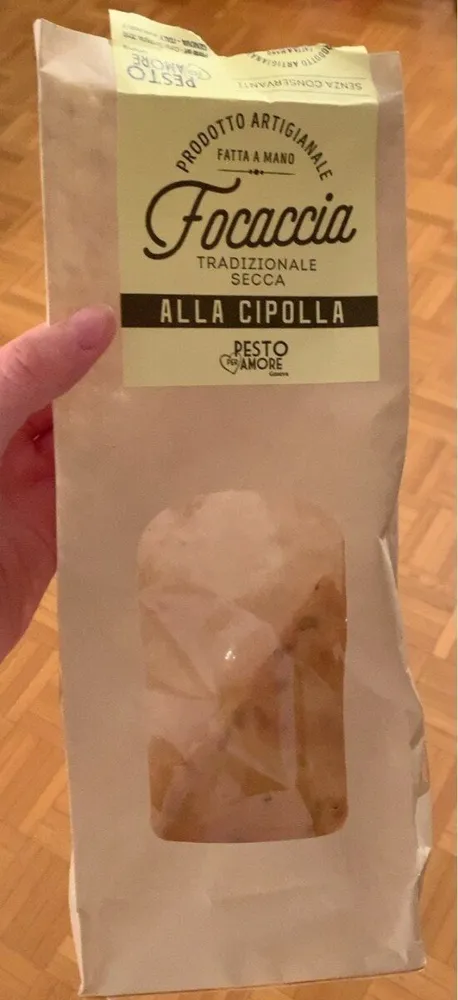 Focaccia tradizionale secca alla cipolla
