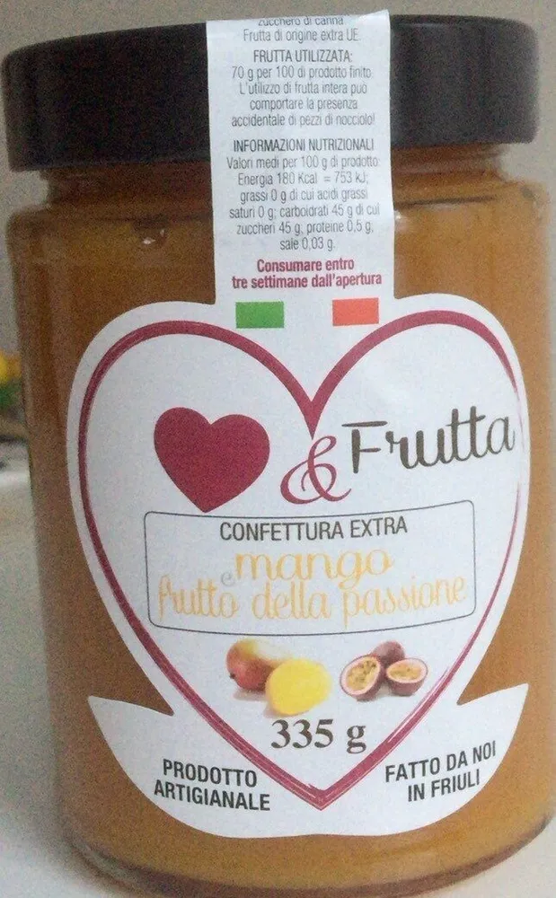 Confettura extra mango frutto della passione