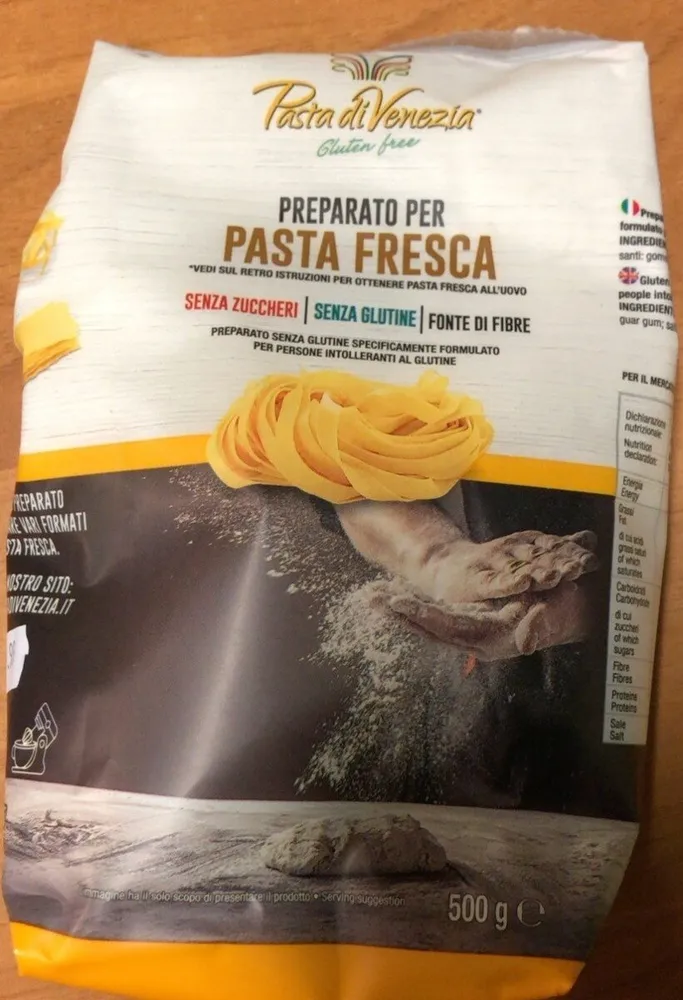 Preparato per pasta fresca