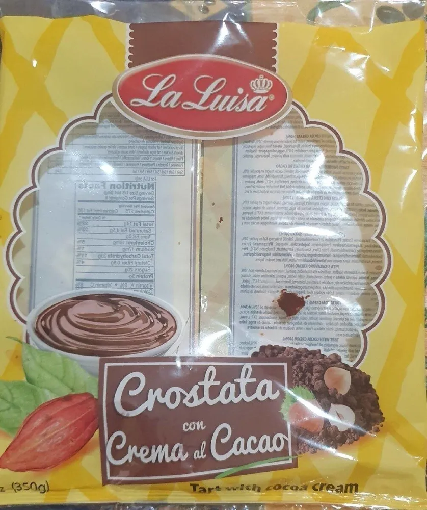 Crostata con crema al cacao