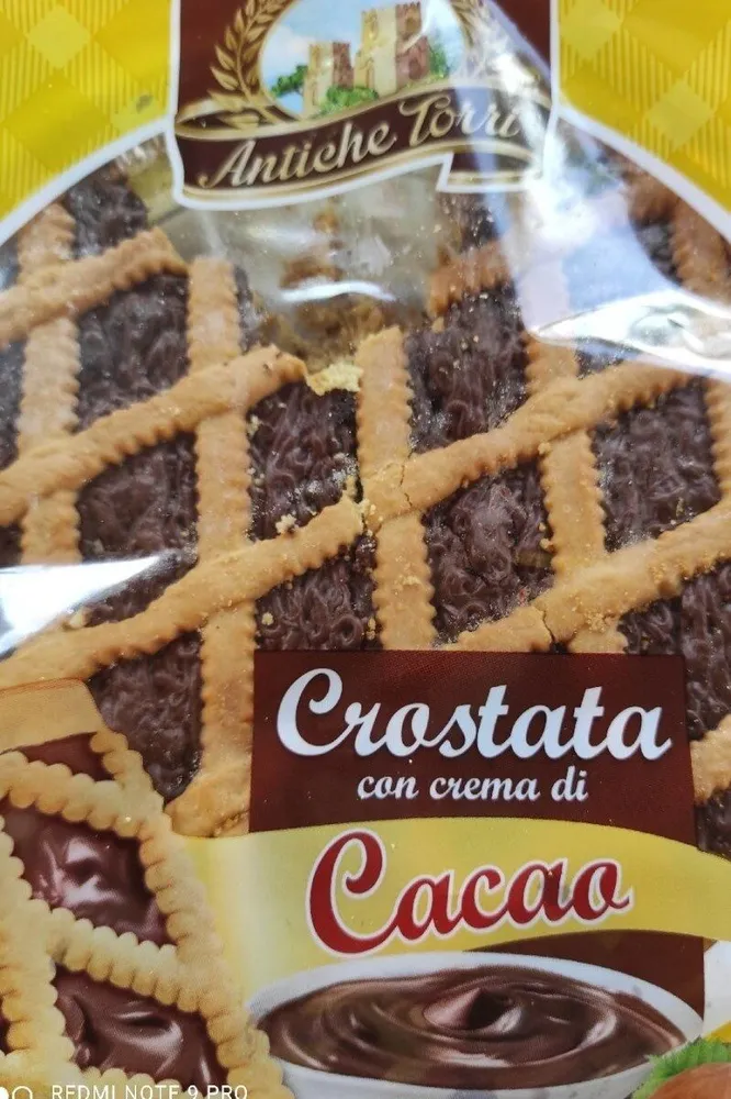 Crostata con crema di cacao
