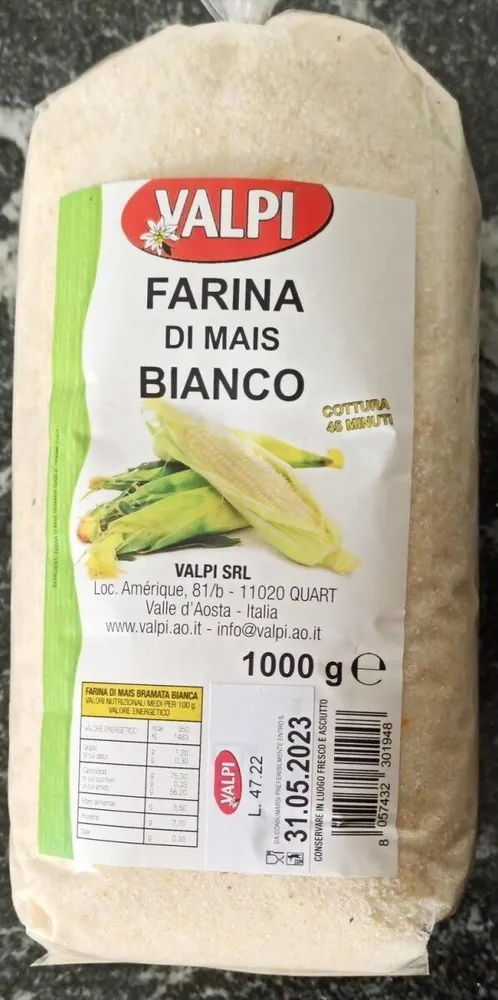 FARINA di mais BIANCO