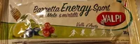 Barretta energy sport alle mele e mirtilli