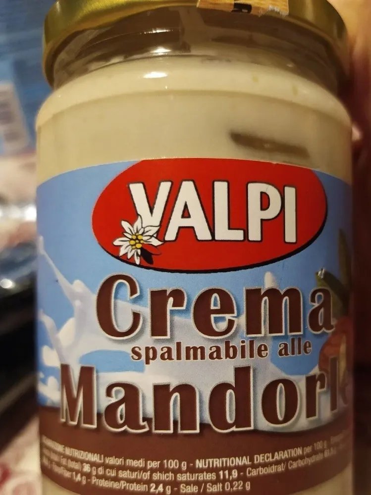 Crema spalmabile alle mandorle
