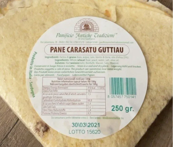 Pane Carasatu Guttiau