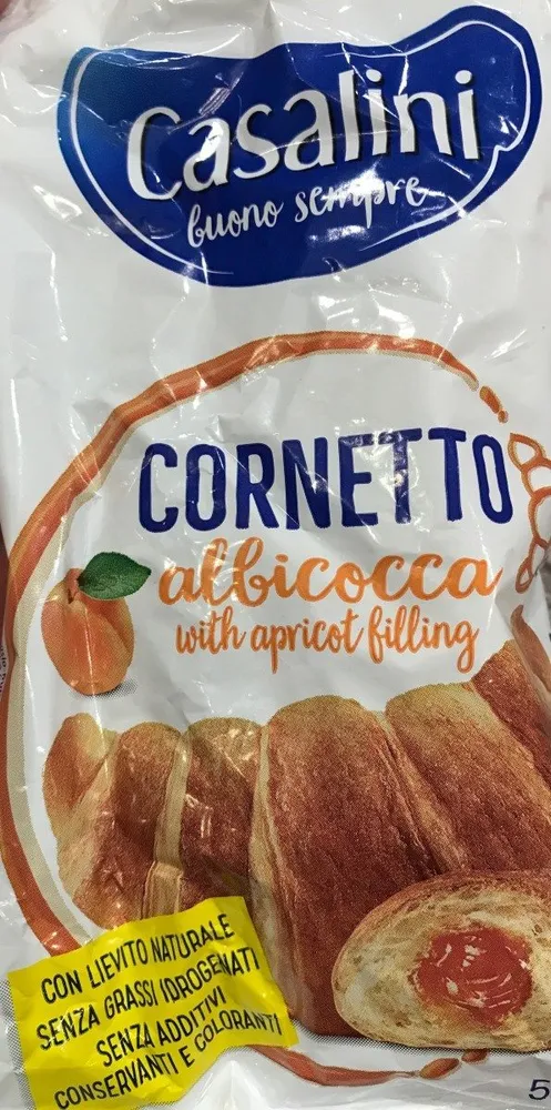 Croissants Casalini With Apricot Jam Filled,