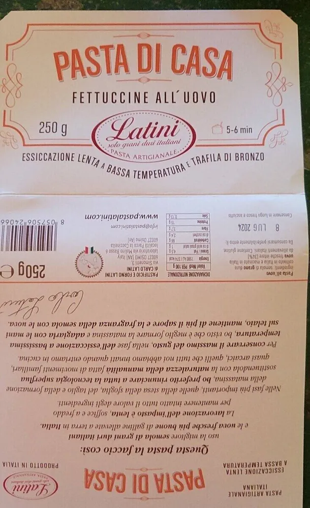 Pasta di casa - fettuccine all'uovo